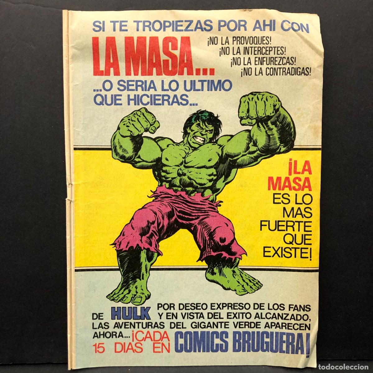 Tebeos: LA MASA - HULK - COMICS BRUGUERA - QUINCENAL / 1362