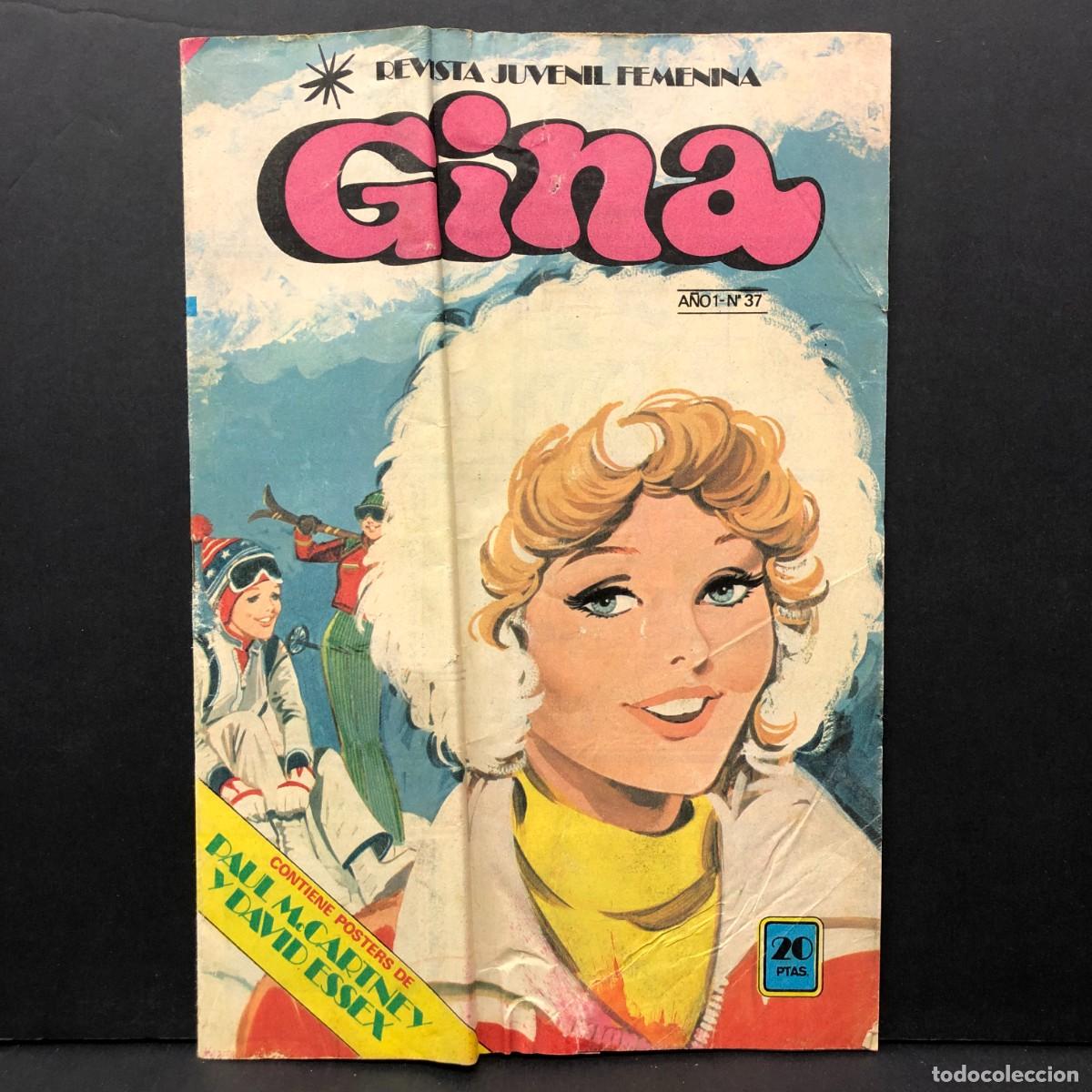 Tebeos: REVISTA JUVENIL FEMENINA - GINA - A&Ntilde;O I - N&ordm;37 - EDITORIAL BRUGUERA / 1369