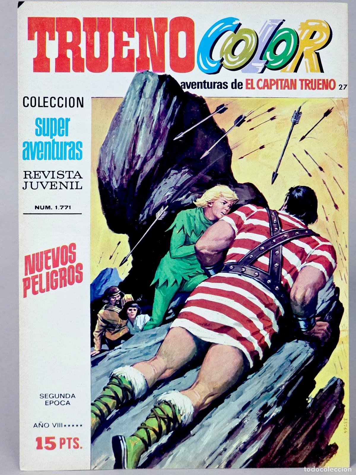 Tebeos: C&Oacute;MIC EL CAPIT&Aacute;N TRUENO COLOR 27 NUEVOS PELIGROS BRUGUERA SEGUNDA EPOCA MUY BUEN ESTADO
