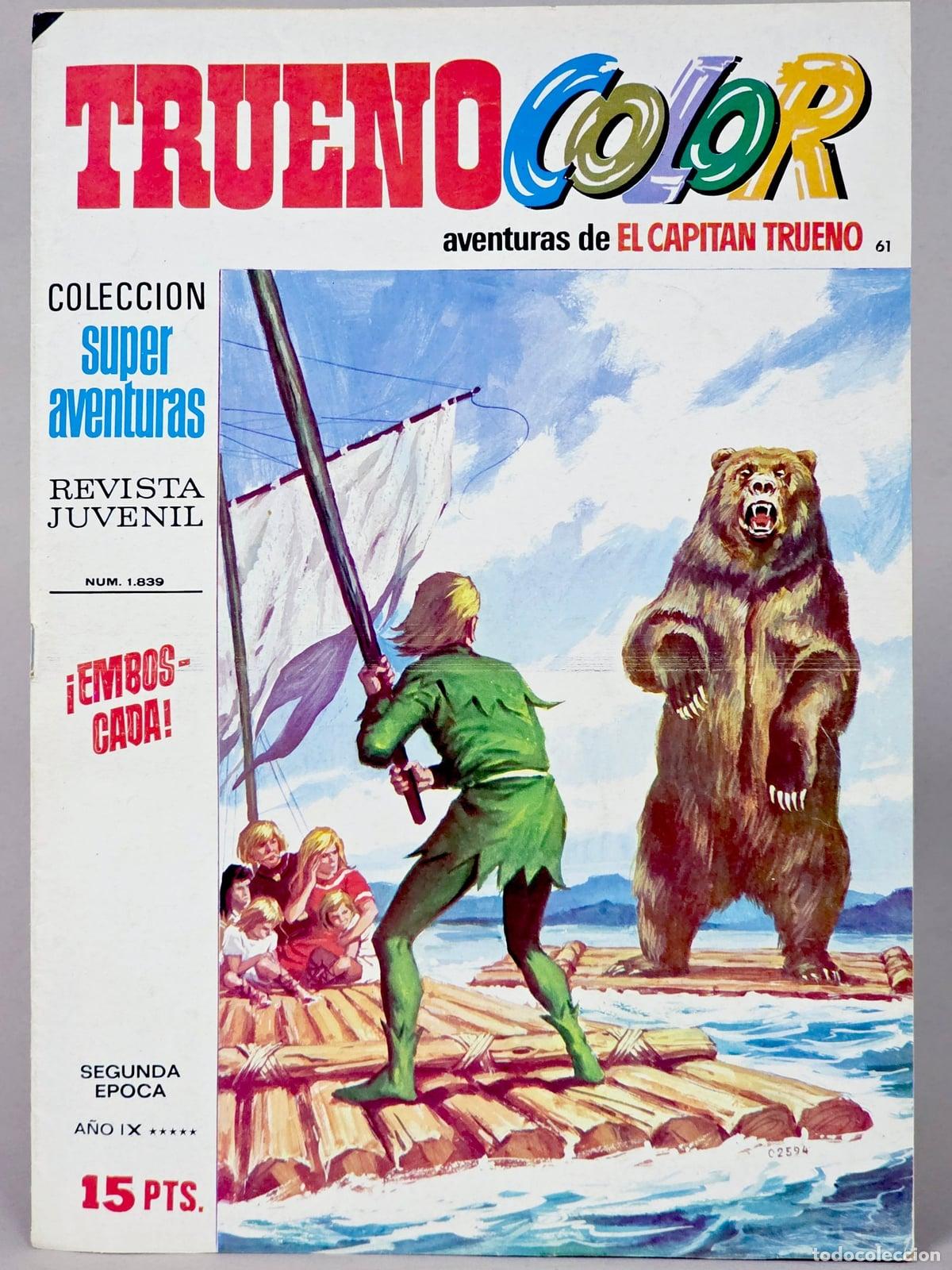 Tebeos: C&Oacute;MIC EL CAPIT&Aacute;N TRUENO 61 &iexcl;EMBOSCADA! BRUGUERA MUY BUEN ESTADO
