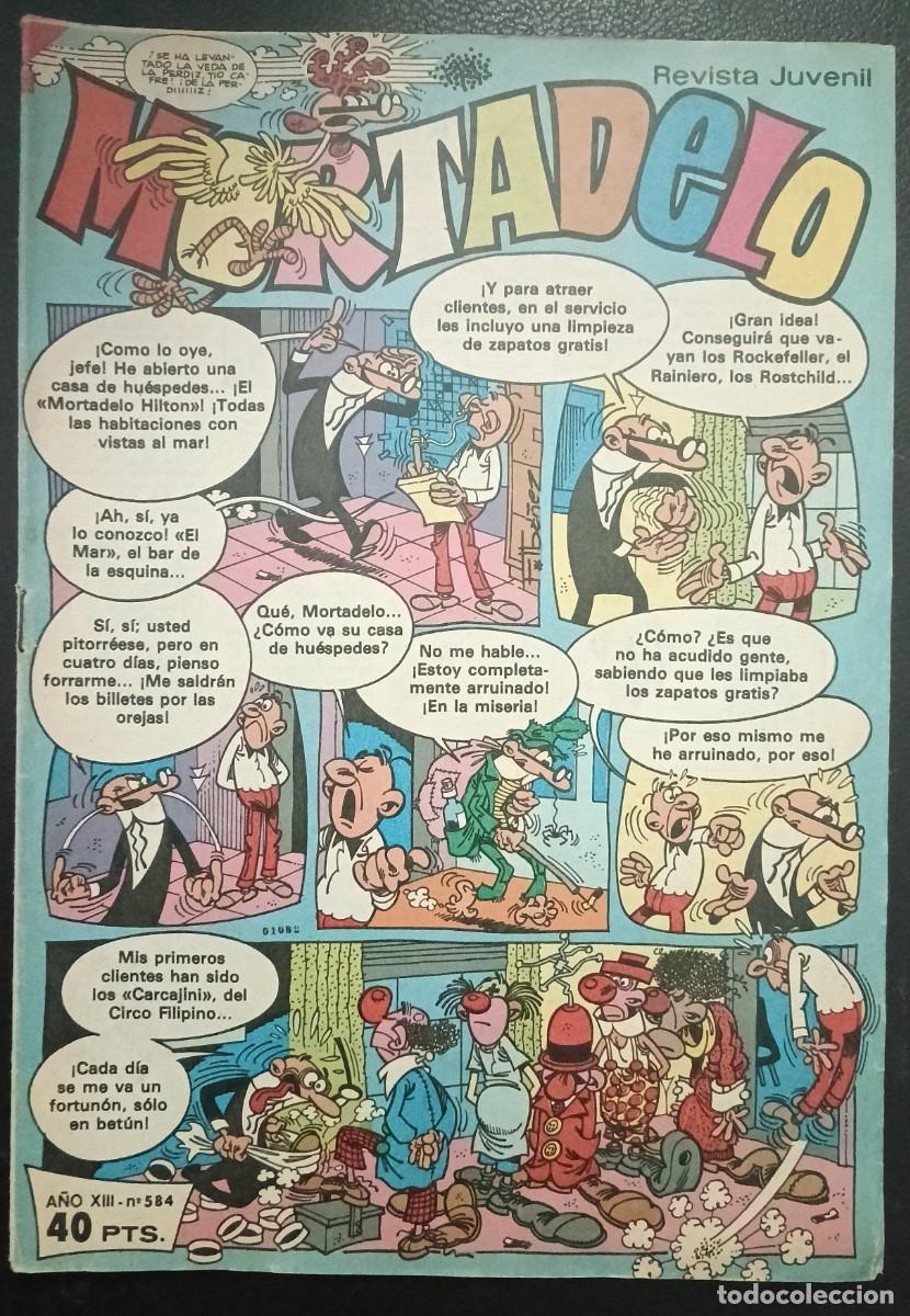 Tebeos: MORTADELO SEMANAL-BRUGUERA- N&ordm; 584 -1-FEBRERO-1982-SOS DOSSIER ECOL&Oacute;GICO-J. REDONDO-BUENO-VEA-1820