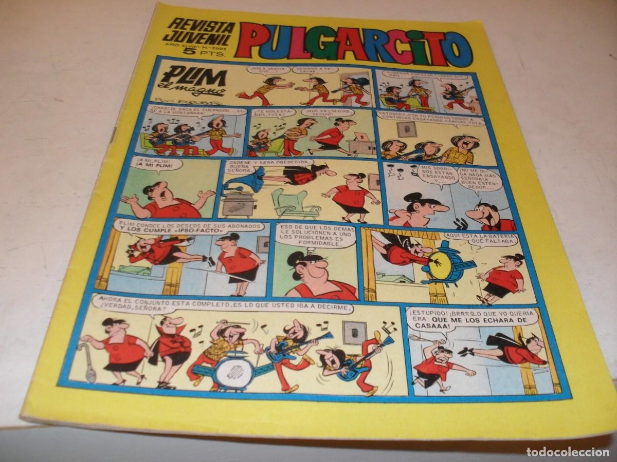 Tebeos: PULGARCITO N&ordm; 2005,CON PLIM EL MAGNO,PARODIA DE SUPER HEROES,DE 2597.BRUGUERA,1947