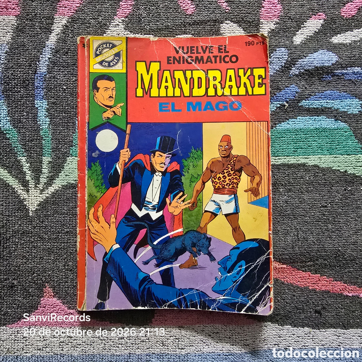 Tebeos: POCKET DE ASES 33: MANDRAKE, EL MAGO (BRUGUERA)