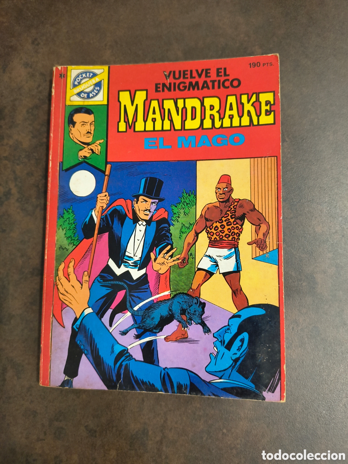 Tebeos: VUELVE EL ENIGMATICO MANDRAKE EL MAGO. POCKET DE ASES (BRUGUERA)