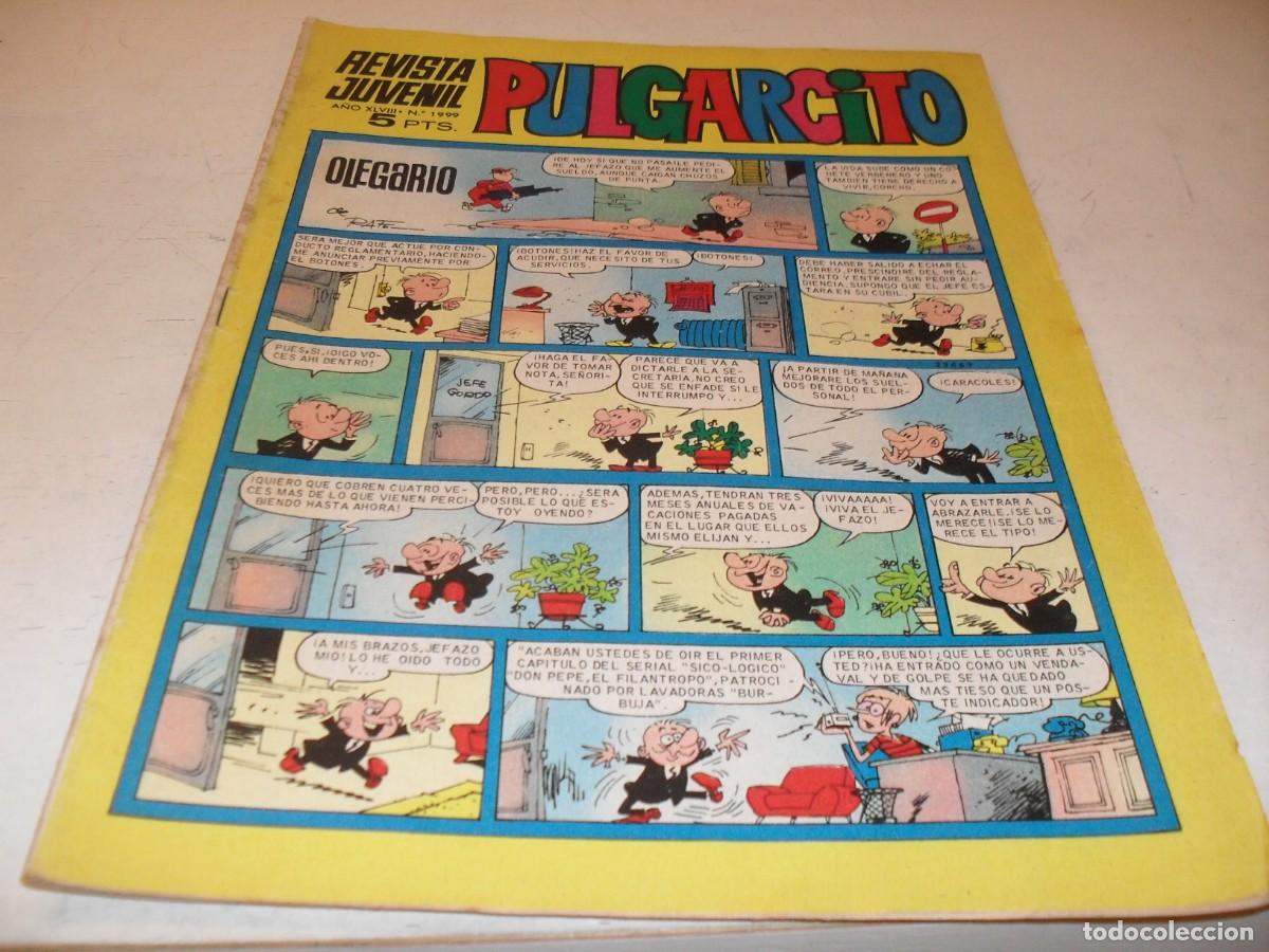 Tebeos: PULGARCITO N&ordm; 1999.CON PEPSI MAN,DE IBA&Ntilde;EZ,EN CONTRAPORTADA,DE 2597.BRUGUERA,1947