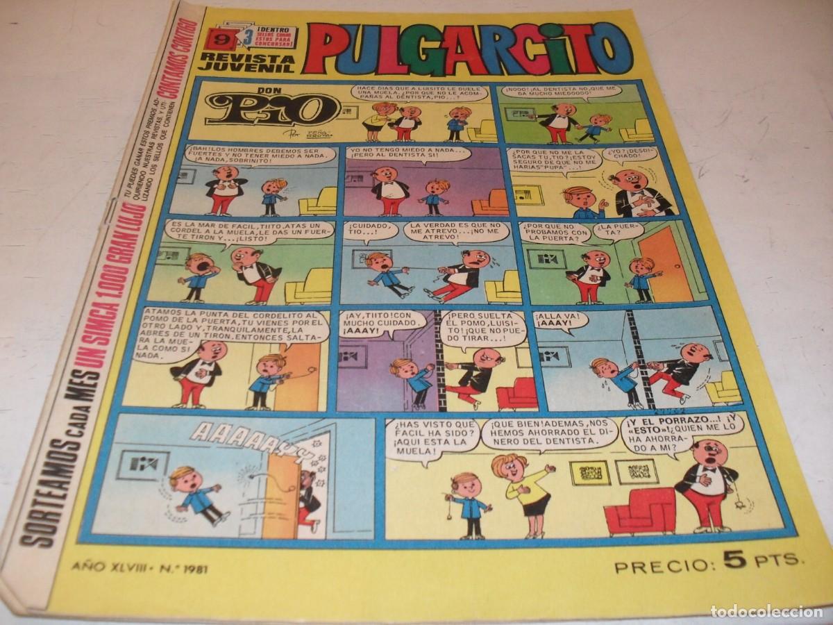 Tebeos: PULGARCITO N&ordm; 1981,CON PEPSI MAN,DE IBA&Ntilde;EZ,EN CONTRAPORTADA,DE 2597.BRUGUERA,1947