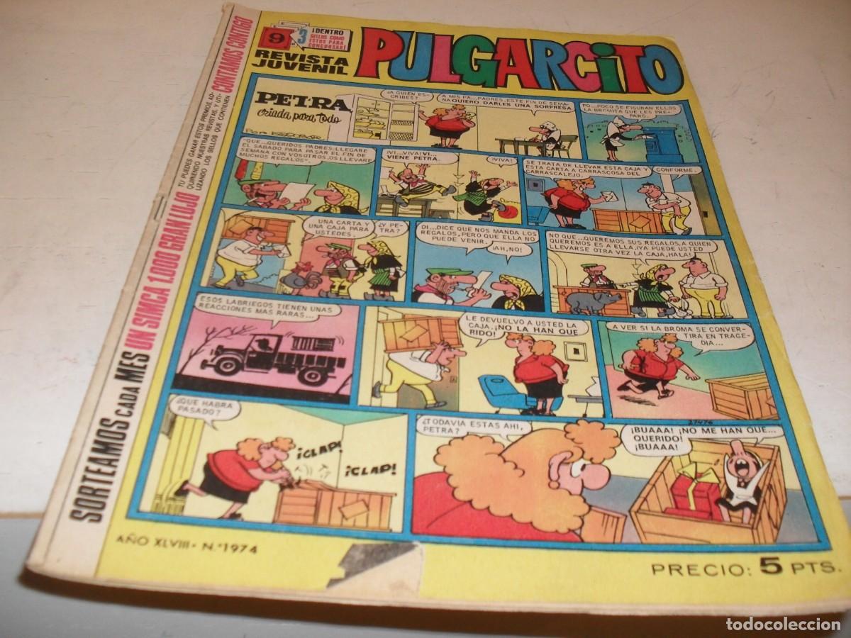 Tebeos: PULGARCITO N&ordm; 1974,CON EL SHERIFF KING Y MORTADELO,DE 2597.BRUGUERA,1947