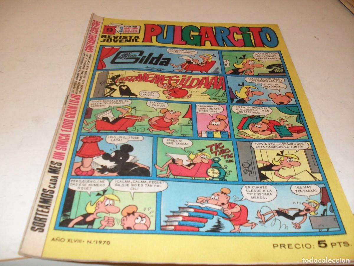 Tebeos: PULGARCITO N&ordm; 1970,CON EL SHERIFF KING Y MORTADELO,DE 2597.BRUGUERA,1947