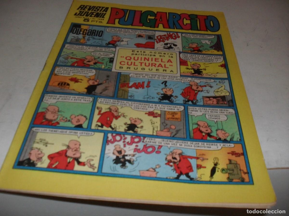 Tebeos: PULGARCITO N&ordm; 1928,CON 4 CROMOS DE FUTBOL(LEASE),DE 2597.BRUGUERA,1947