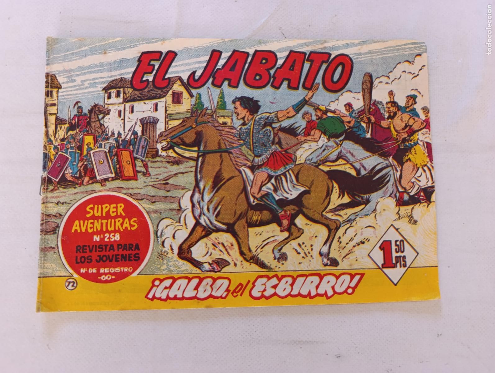 Tebeos: EL JABATO N&ordm; 72 - BRUGUERA - ORIGINAL (HT)