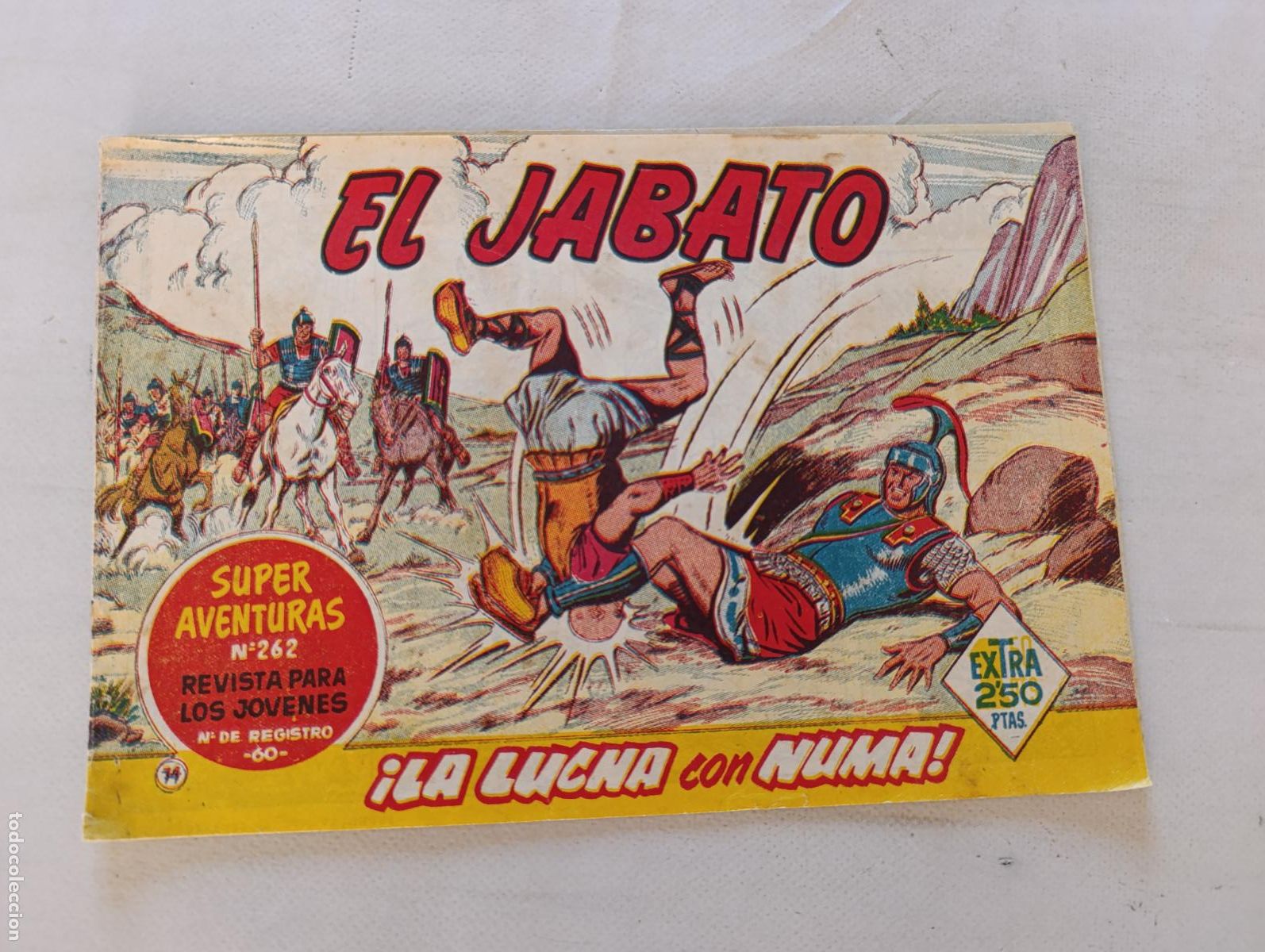 Tebeos: EL JABATO N&ordm; 74 - BRUGUERA - ORIGINAL (HT)