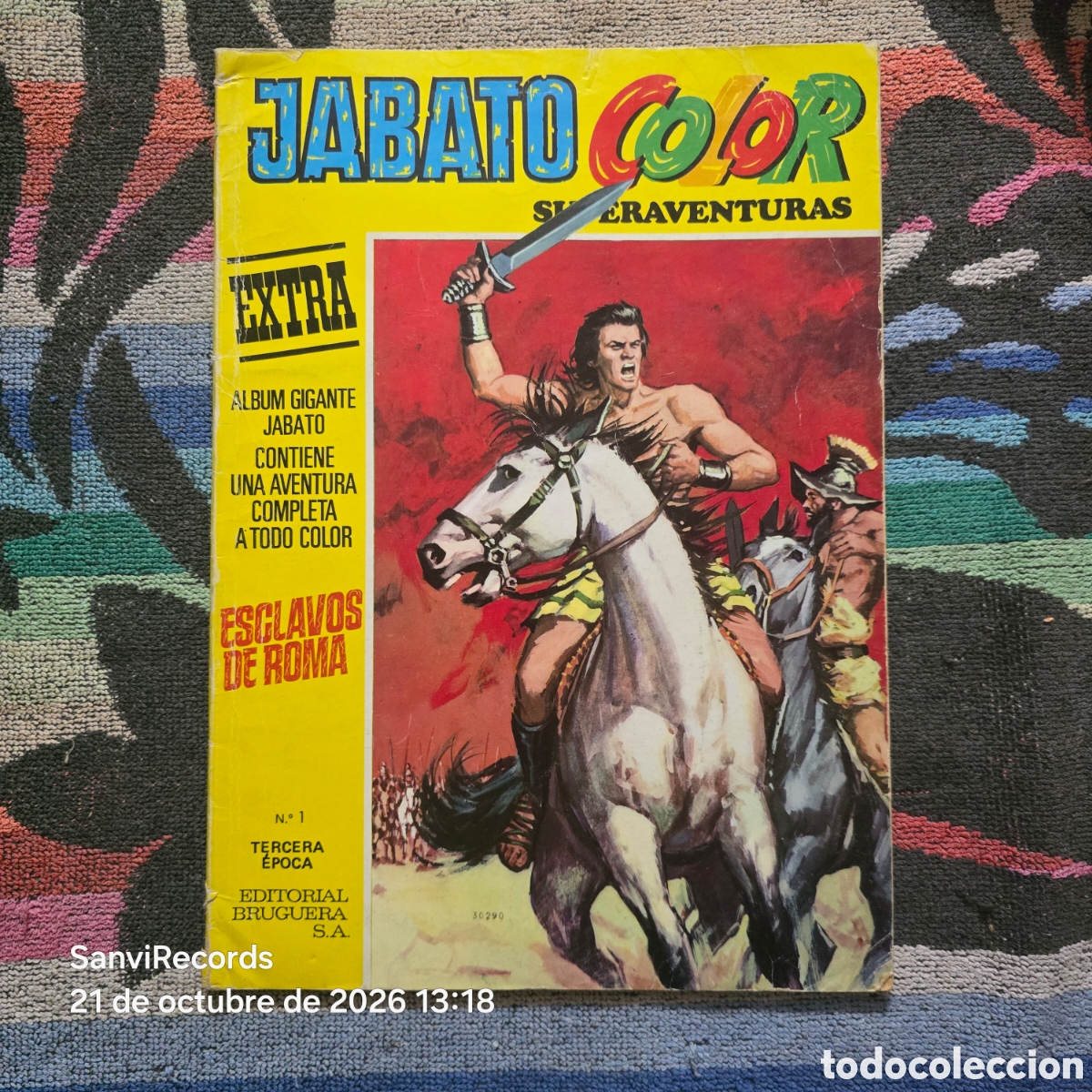Tebeos: EL JABATO, COLOR SUPERAVENTURAS 1, EXTRA: ESCLAVOS DE ROMA (BRUGUERA)