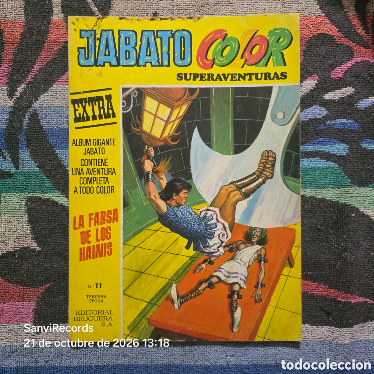 Tebeos: EL JABATO, COLOR SUPERAVENTURAS 11, EXTRA: LA FARSA DE LOS HAINIS (BRUGUERA)