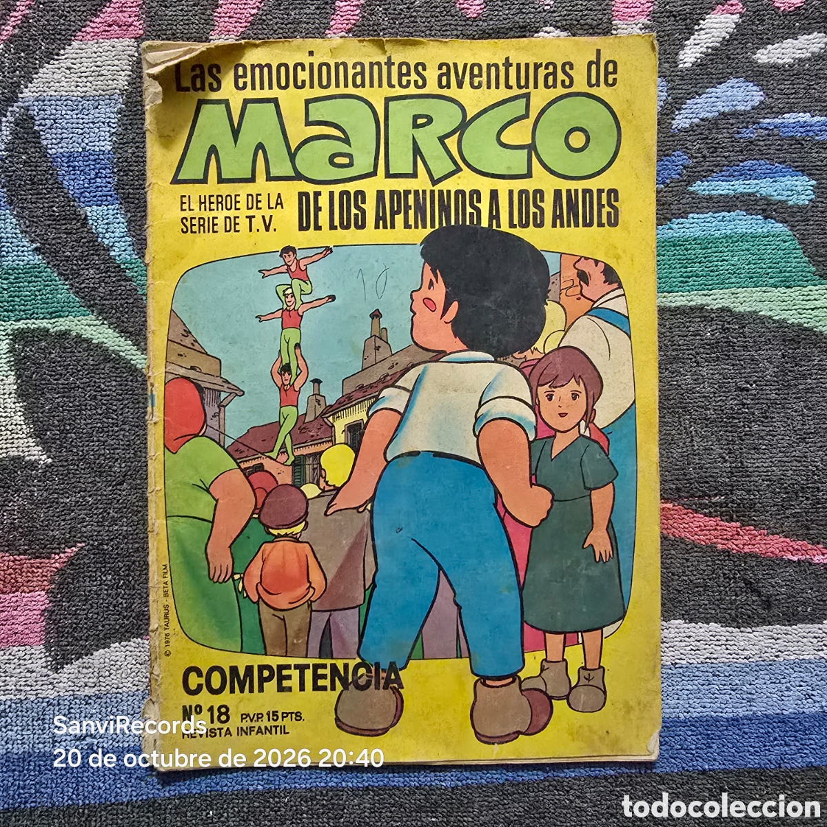 Tebeos: MARCO, DE LOS APENINOS A LOS ANDES 18: COMPETENCIA (BRUGUERA)