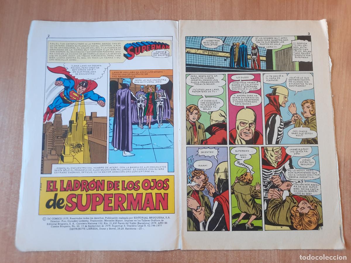 Tebeos: SUPERMAN N&ordm; 48 - ED. BRUGUERA - Foto 2