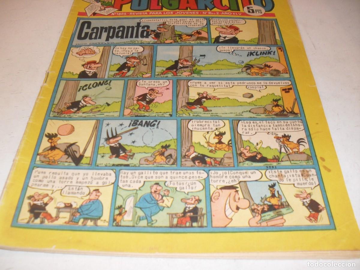 Tebeos: PULGARCITO N&ordm; 1805,CON BELLA PUBLCIDAD DE COLA CAO EN CONTRAPORTADA,DE 2597.BRUGUERA,1947