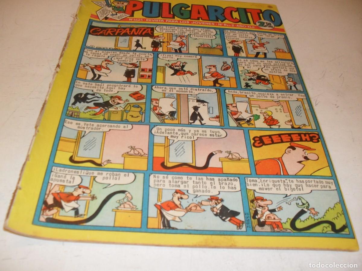 Tebeos: PULGARCITO N&ordm; 1625,CON MORTADELO Y EL INSPECTOR DAN,DE 2597.BRUGUERA,1947