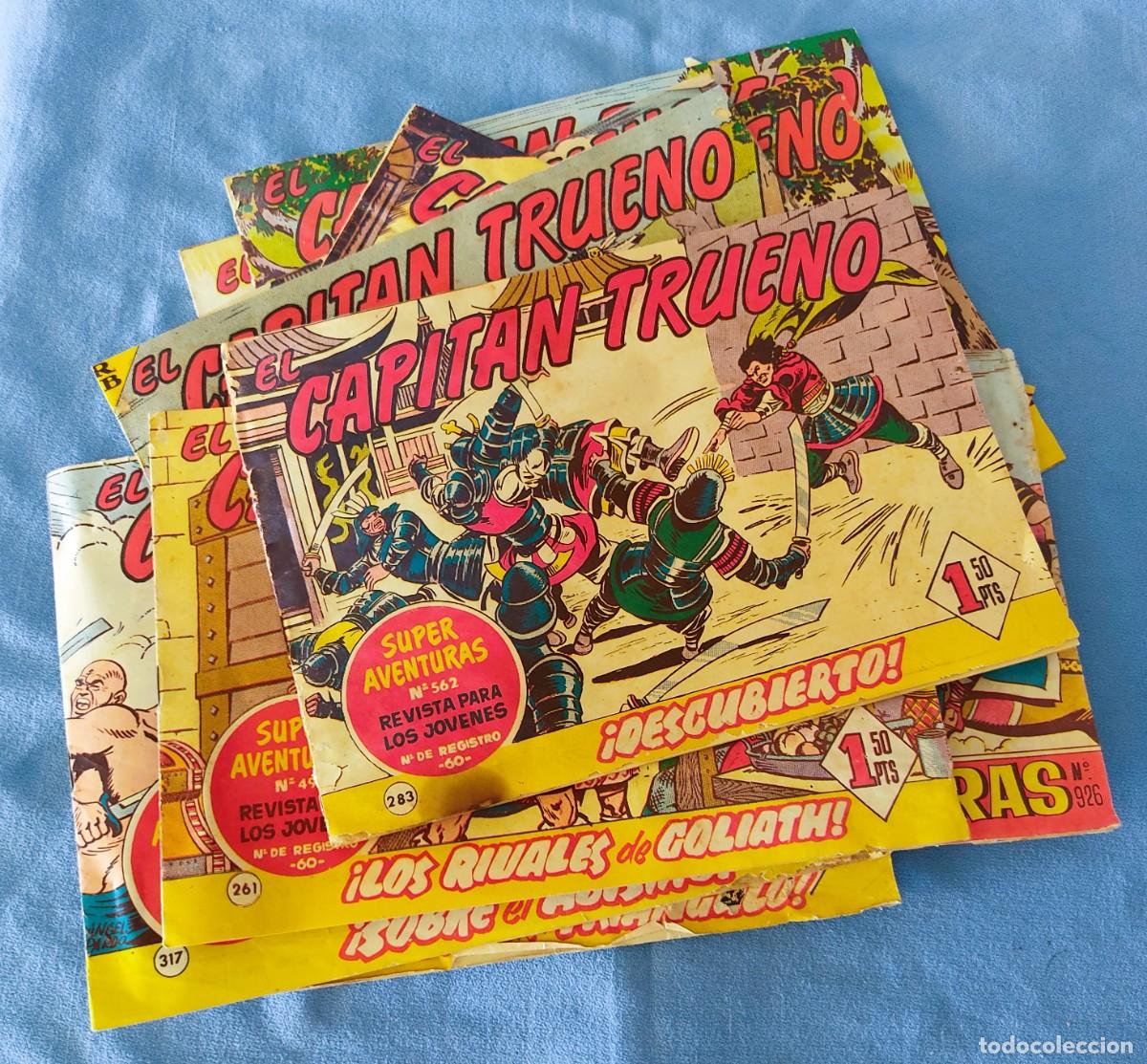 Tebeos: LOTE DE 10 EJEMPLARES DEL CAPITAN TRUENO ORIGINALES EDITORIAL BRUGUERA