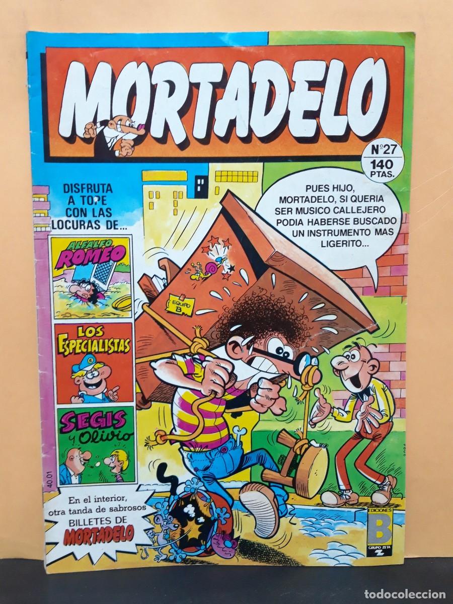 Tebeos: MORTADELO. REVISTA. N&ordm; 27. EDICIONES B. Conserva los billetes de Mortadelo.