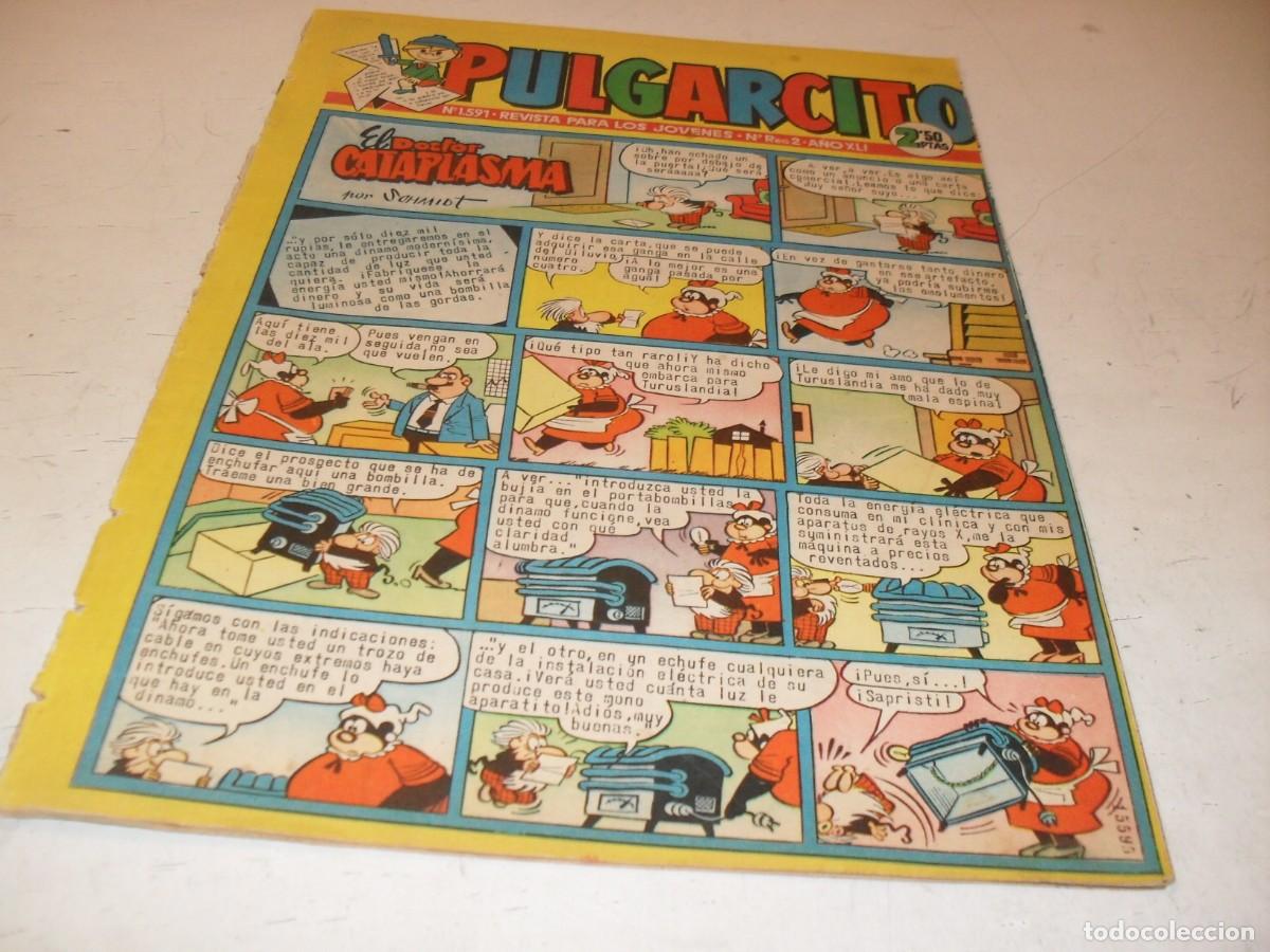 Tebeos: PULGARCITO N&ordm; 1591,CON EL CAPITAN TRUENO,DE 2597.BRUGUERA,1947