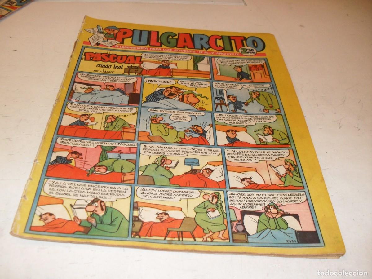 Tebeos: PULGARCITO N&ordm; 1500,CON EL CAPITAN TRUENO,DE 2597.BRUGUERA,1947