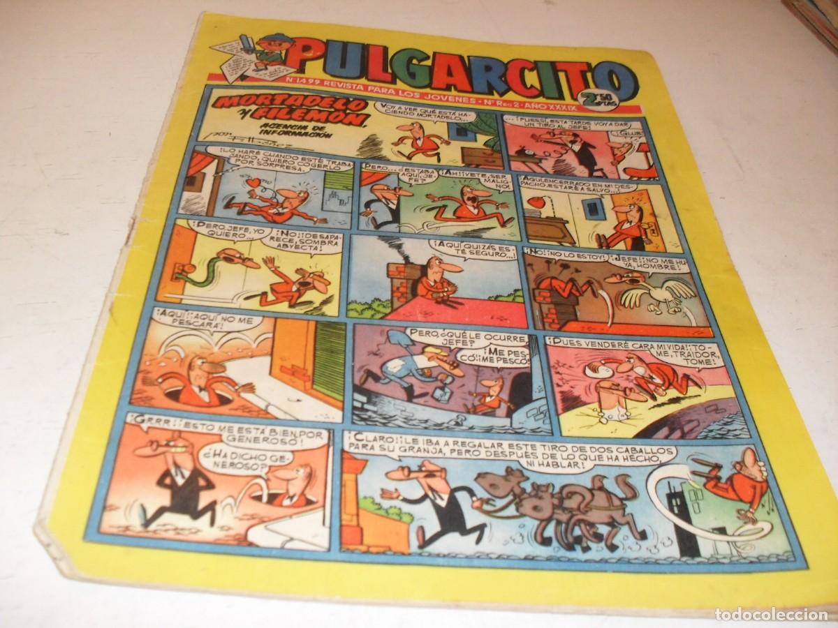 Tebeos: PULGARCITO N&ordm; 1499,CON EL CAPITAN TRUENO,DE 2597.BRUGUERA,1947