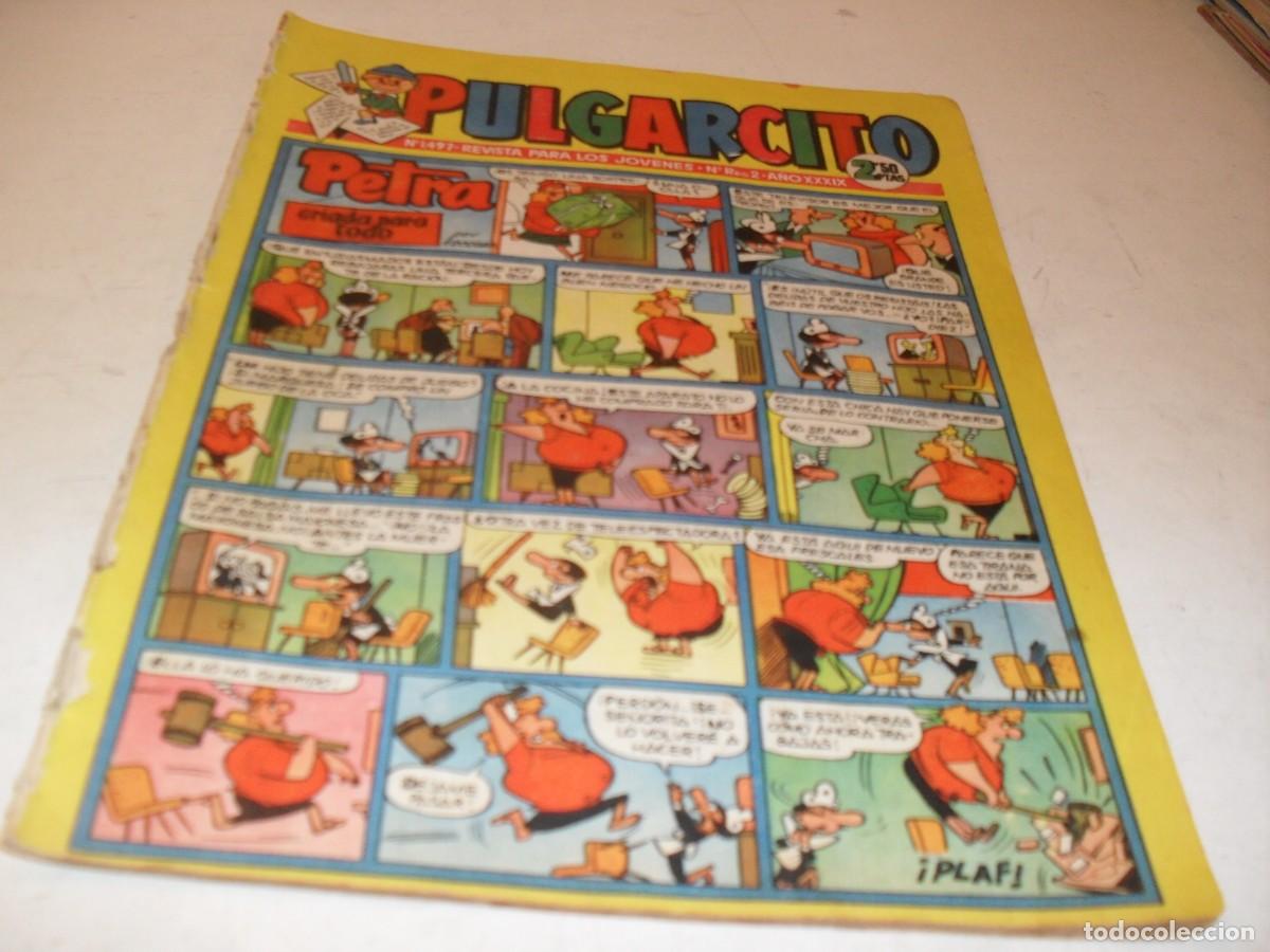 Tebeos: PULGARCITO N&ordm; 1497,CON EL CAPITAN TRUENO,DE 2597.BRUGUERA,1947