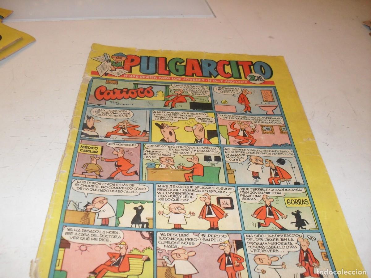 Tebeos: PULGARCITO N&ordm; 1496,CON EL CAPITAN TRUENO,DE 2597.BRUGUERA,1947