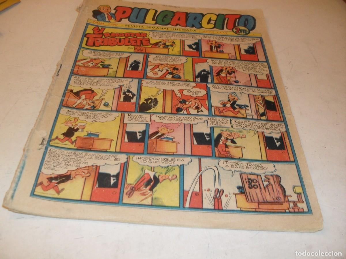 Tebeos: PULGARCITO N&ordm; 1290,CON EL INSPECTOR DAN:LA RUTA DE LOS ESCLAVOS,DE 2597.BRUGUERA,1947