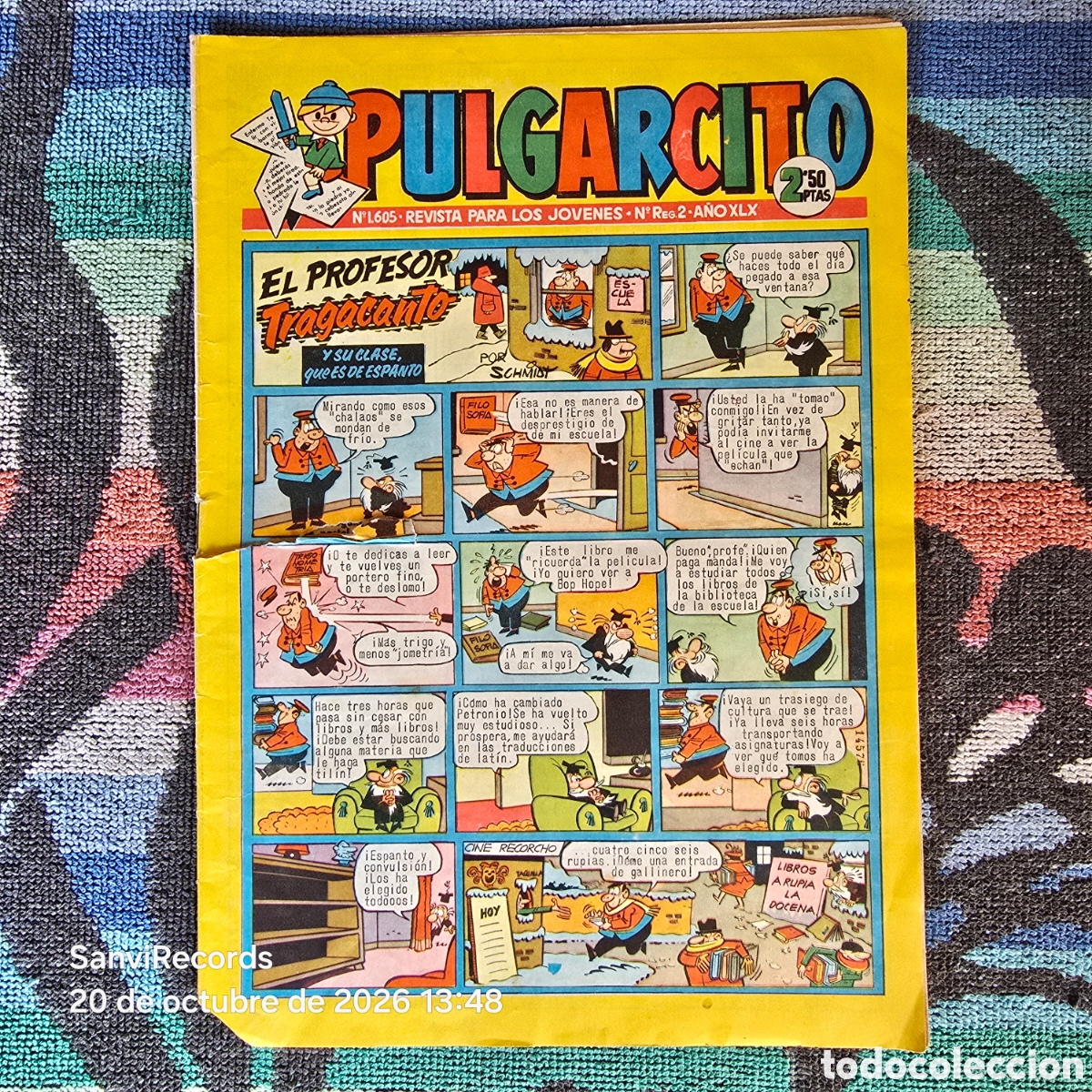 Tebeos: PULGARCITO, REVISTA PARA LOS J&Oacute;VENES 1605 (A&Ntilde;O XLX) (BRUGUERA)