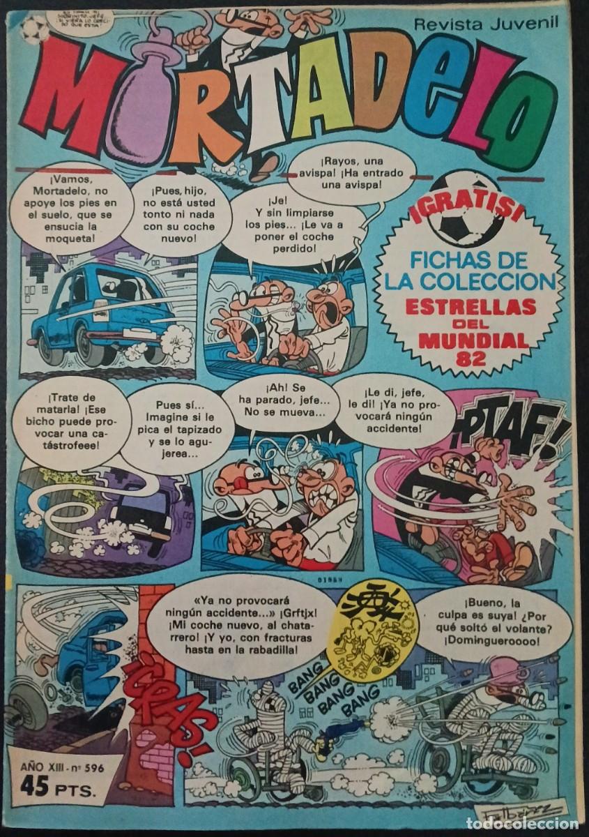 Tebeos: MORTADELO SEMANAL-BRUGUERA- N&ordm; 596 -26-ABRIL-1982-SOS DOSSIER ECOL&Oacute;GICO-CICU&Eacute;NDEZ-BUENO-VEA-1827