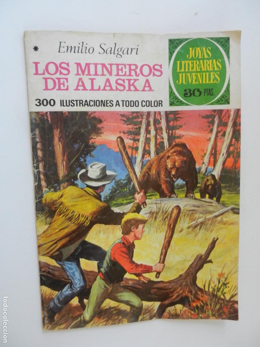 Tebeos: LOS MINEROS DE ALASKA - EMILIO SALGARI - N&ordm; 137 - JOYAS LITERARIAS - BRUGUERA 1978