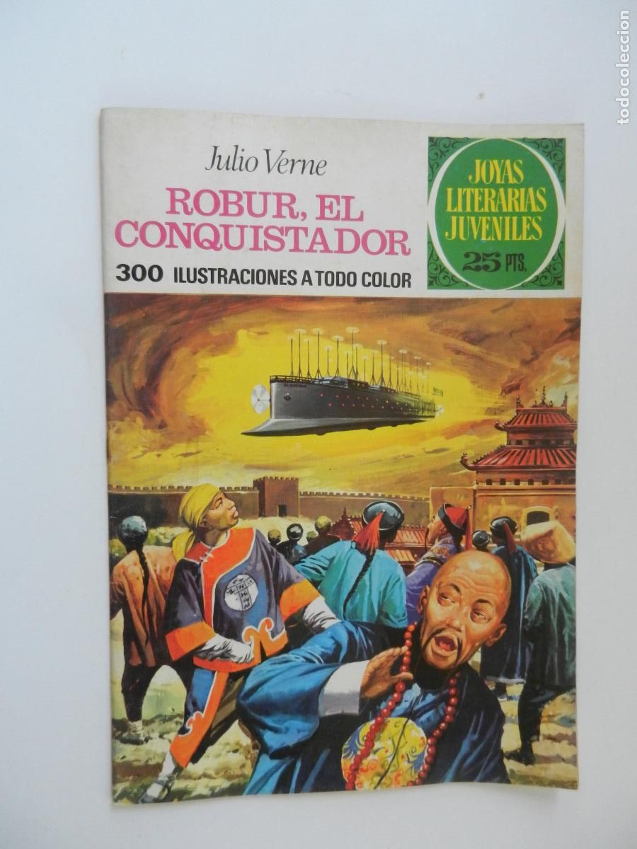 Tebeos: ROBUR EL CONQUISTADOR - JULIO VERNE - N&ordm; 113 - JOYAS LITERARIAS - BRUGUERA 1977