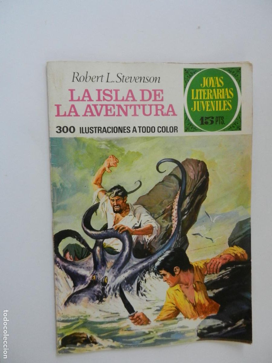 Tebeos: LA ISLA DE LA AVENTURA - ROBERT L STEVENSON - N&ordm; 39- JOYAS LITERARIAS - BRUGUERA 1972