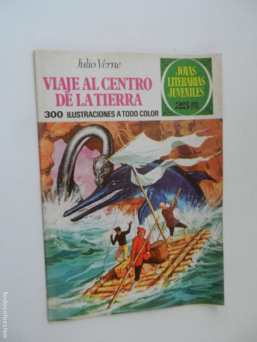 Tebeos: VIAJE AL CENTRO DE LA TIERRA - JULIO VERNE -N&ordm; 21- JOYAS LITERARIAS - BRUGUERA 1977
