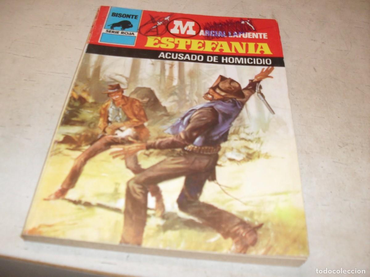 Tebeos: BOLSILIBROS BISONTE,S.ROJA,N&ordm; 1687.ACUSADO DE HOMICIDIO,DE ESTEFANIA,BRUGUERA,A&Ntilde;OS 80