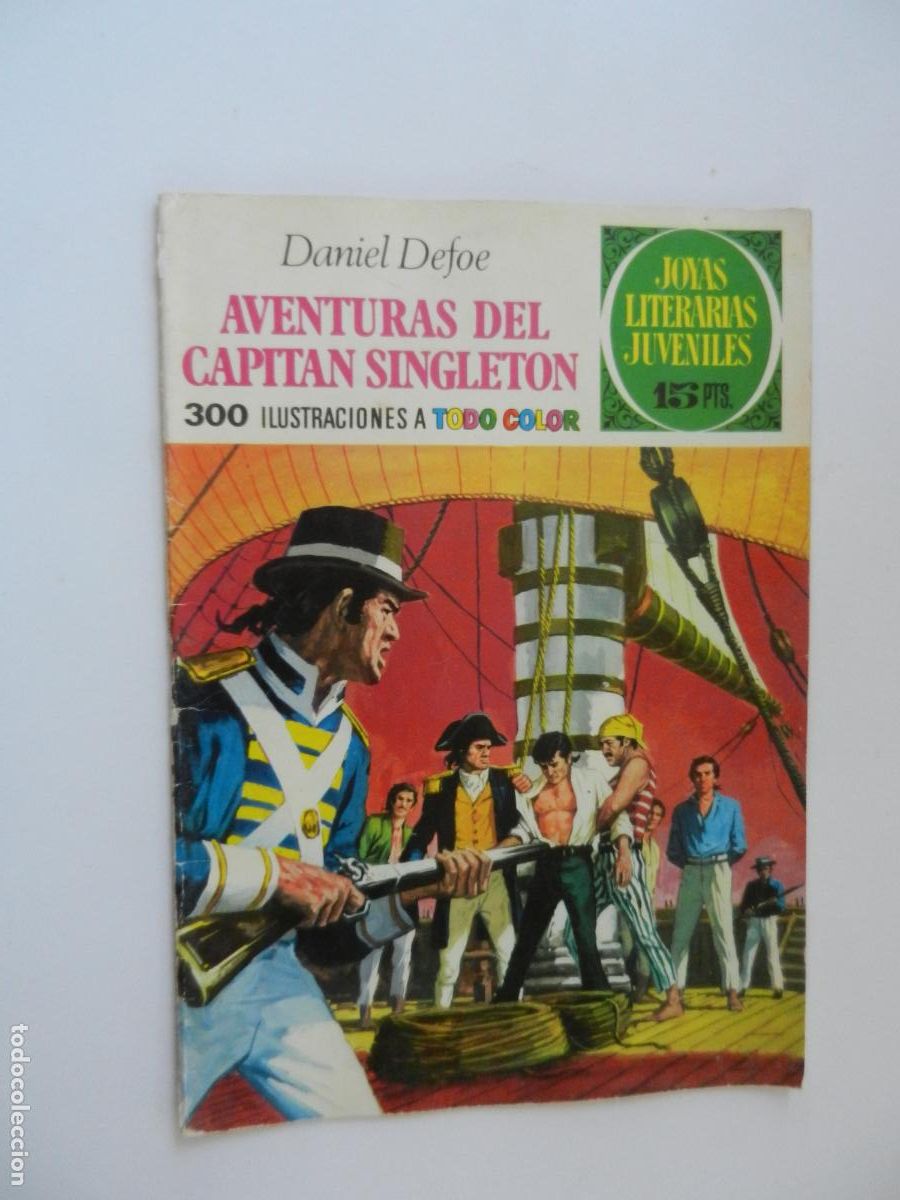 Tebeos: AVENTURAS DEL CAPITAN SINGLETON - DANIEL DEFOE - N&ordm; 10- JOYAS LITERARIAS - BRUGUERA 1970