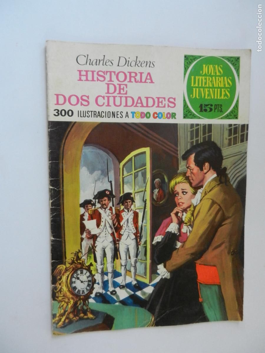 Tebeos: HISTORIA DE DOS CIUDADES - CHARLES DICKENS - N&ordm; 3- JOYAS LITERARIAS - BRUGUERA 1970