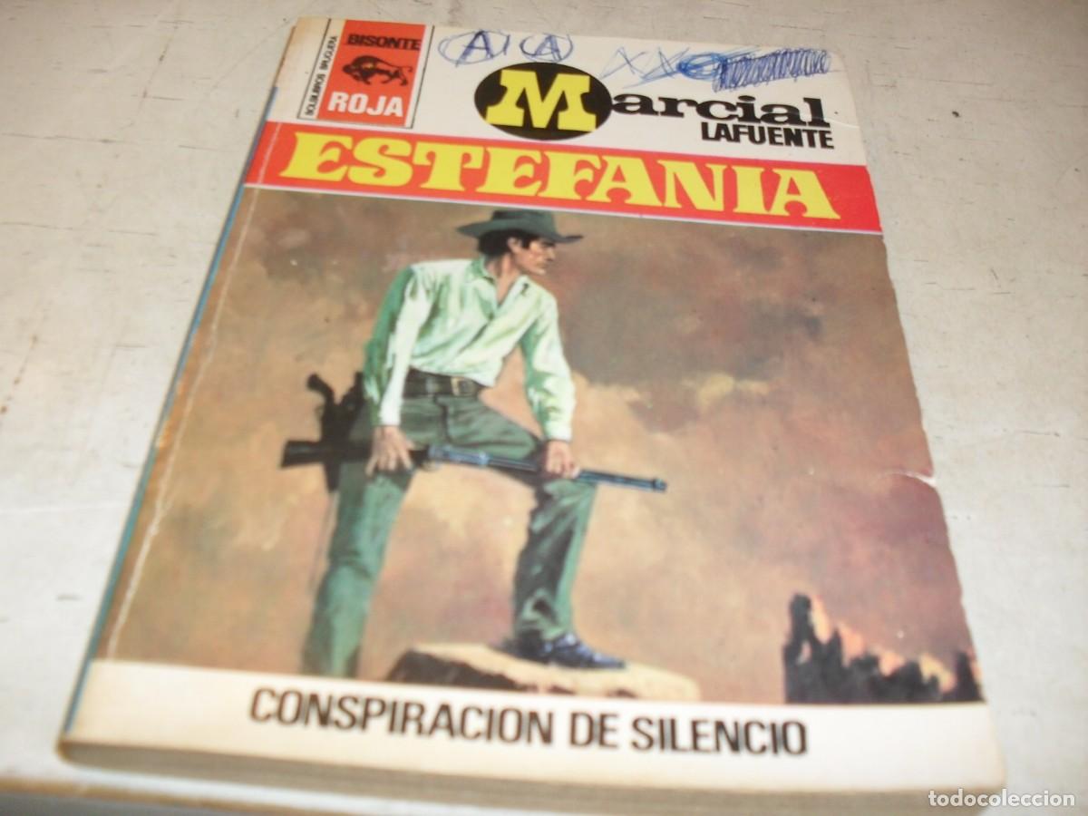 Tebeos: BOLSILIBROS BISONTE,S.ROJA,N&ordm; 1363,CONSPIRACION DE SILENCIO,DE ESTEFANIA,BRUGUERA,A&Ntilde;OS 70