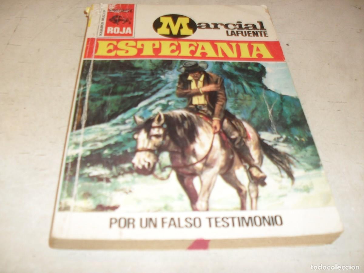 Tebeos: BOLSILIBROS BISONTE,S.ROJA,N&ordm; 1359,POR UN FALSO TESTIMONIO,DE ESTEFANIA,BRUGUERA,A&Ntilde;OS 70