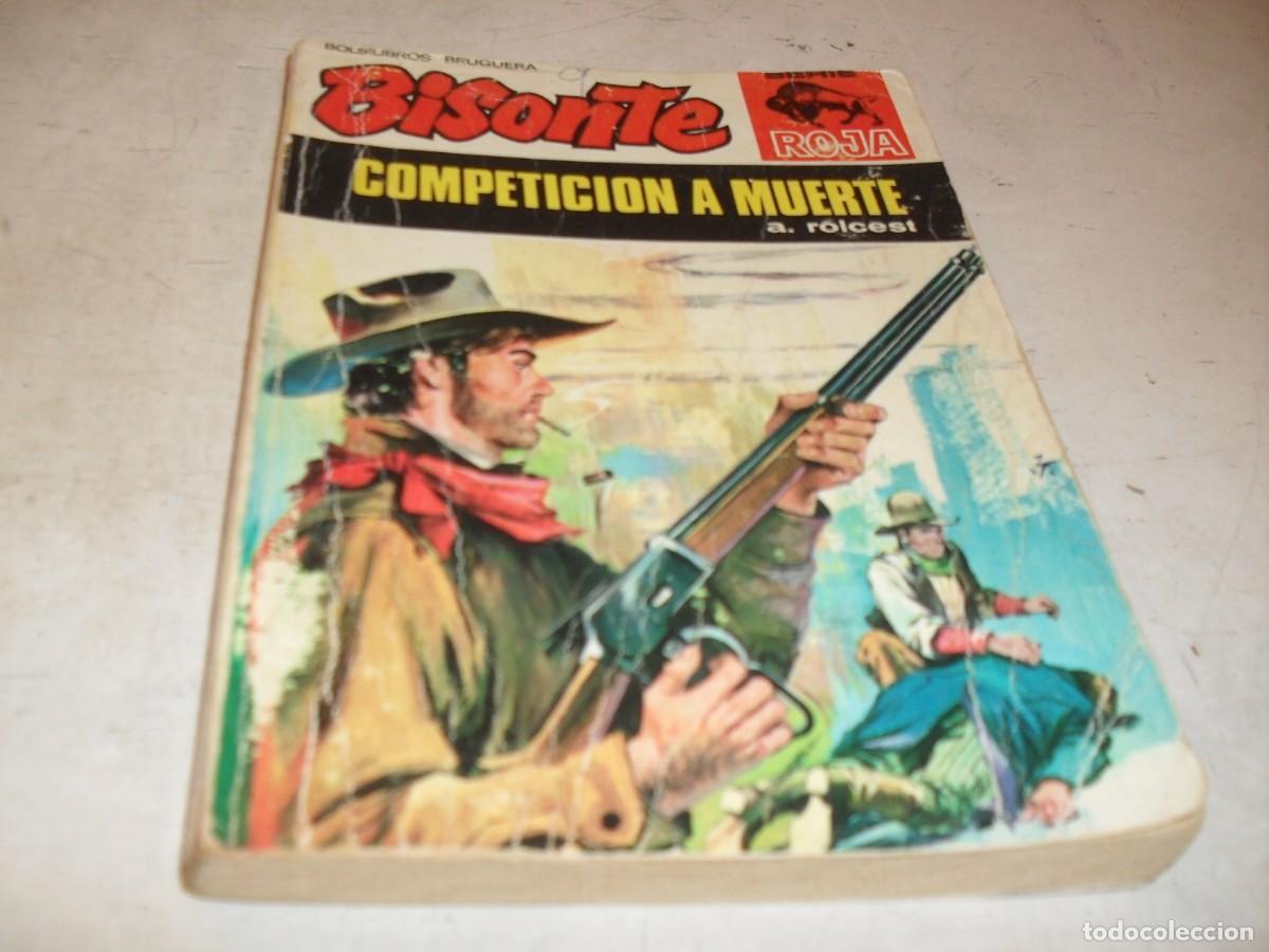Tebeos: BOLSILIBROS BISONTE,S.ROJA,N&ordm; 1220,COMPETICION A MUERTE,DE A.ROLCEST,BRUGUERA,A&Ntilde;OS 70
