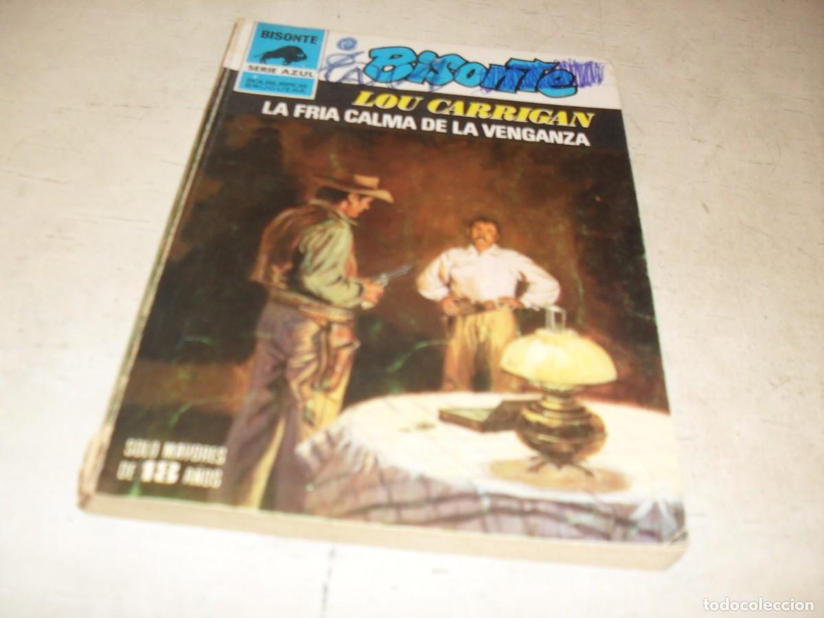 Tebeos: BOLSILIBROS BISONTE,S.AZUL,N&ordm; 571,LA FRIA CALMA DE LA VENGANZA,DE L.CARRIGAN,BRUGUERA,A&Ntilde;OS 80
