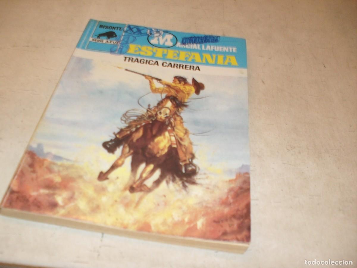 Tebeos: BOLSILIBROS BISONTE,S.AZUL,N&ordm; 510,TRAGICA CARRERA,DE ESTEFANIA,BRUGUERA,A&Ntilde;OS 80