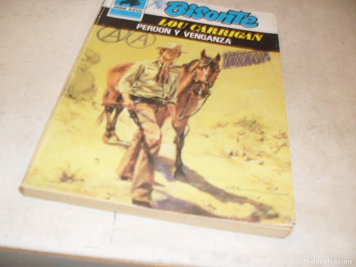 Tebeos: BOLSILIBROS BISONTE,S.AZUL,N&ordm; 523,PERDON Y VENGANZA,DE LOU CARRIGAN,BRUGUERA,A&Ntilde;OS 80