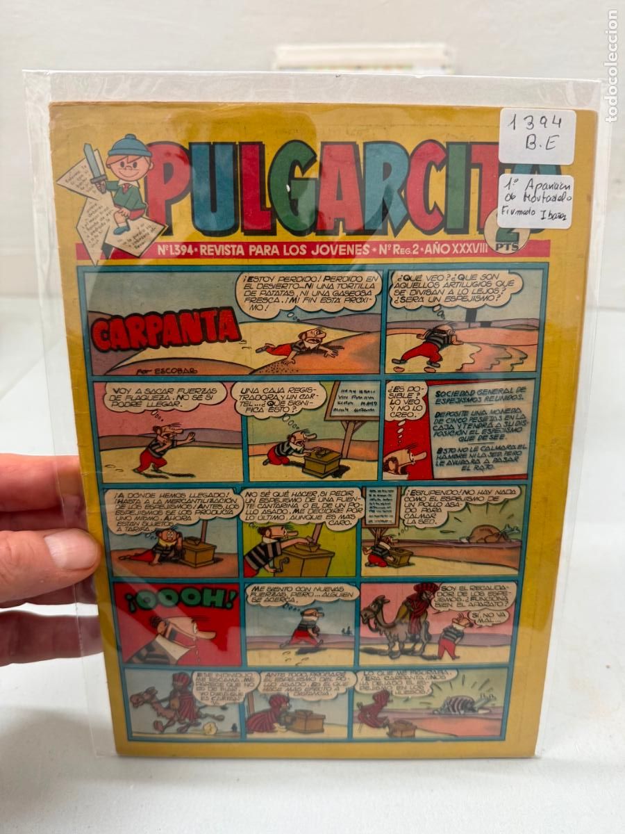 Tebeos: PULGARCITO NUMERO 1394 FIRMADO POR IBA&Ntilde;EZ PRIMERA APARICION DE MORTADELO