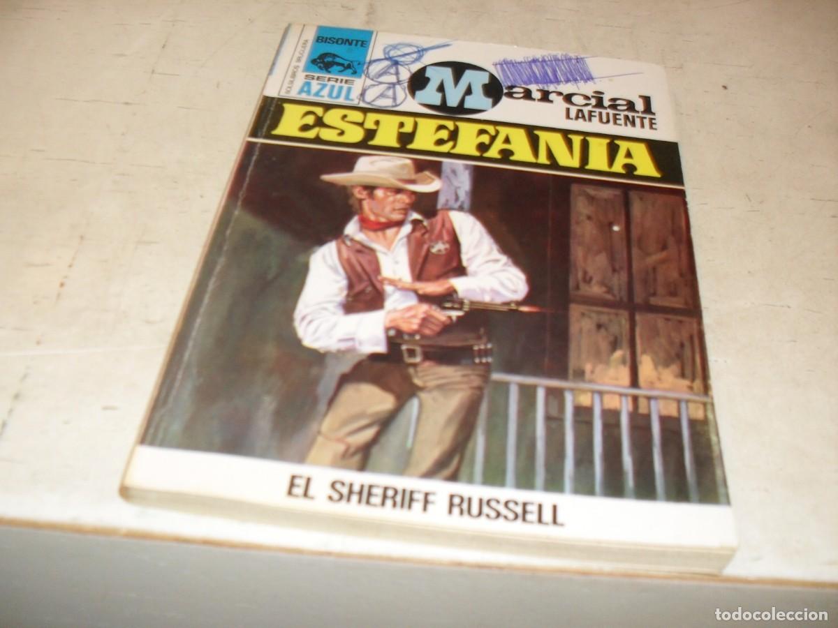 Tebeos: BOLSILIBROS BISONTE,S.AZUL,N&ordm; 278,EL SHERIFF RUSSELL,DE ESTEFANIA,BRUGUERA,A&Ntilde;OS 70