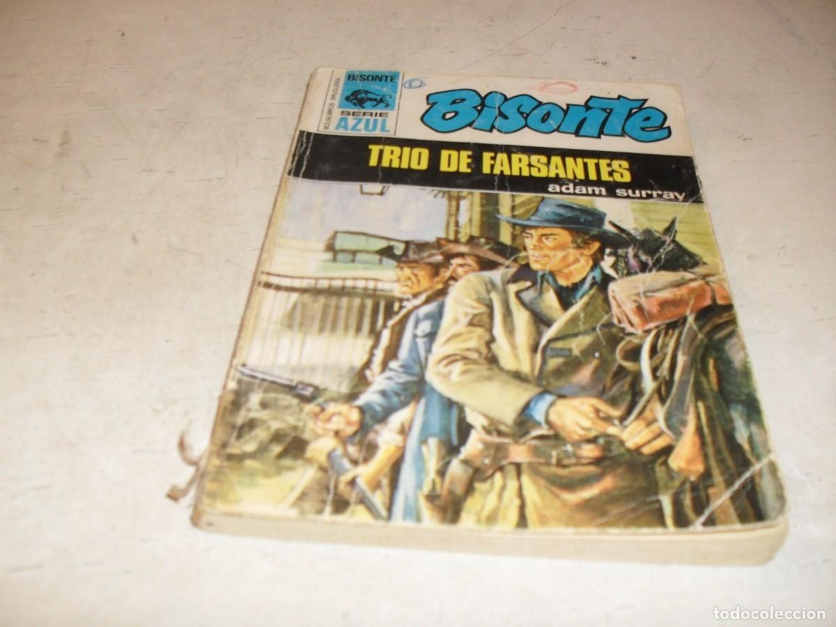 Tebeos: BOLSILIBROS BISONTE,S.AZUL,N&ordm; 255,TRIO DE FARSANTES,DE ADMA SURRAY,BRUGUERA,A&Ntilde;OS 70