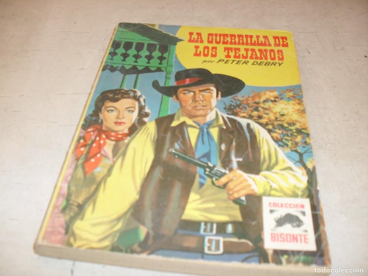 Tebeos: BOLSILIBROS BISONTE,N&ordm; 469,LA GUERRILLA DE LOS TEJANOS,JACK CARSON EN CONTRAPORTADA,BRUGUERA,A&Ntilde;OS 70