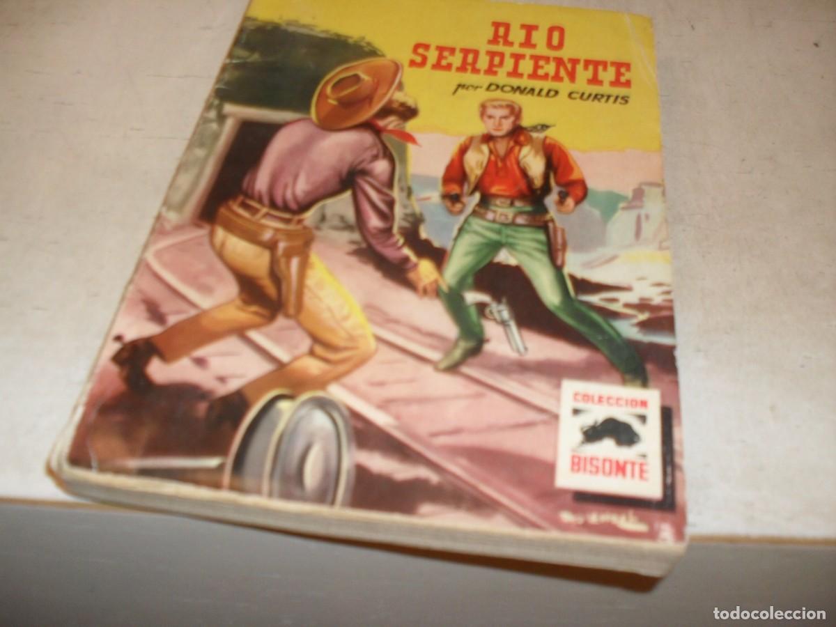 Tebeos: BOLSILIBROS BISONTE,N&ordm; 360,RIO SERPIENTE,DE DONALD CURTIS,BRUGUERA,A&Ntilde;OS 60