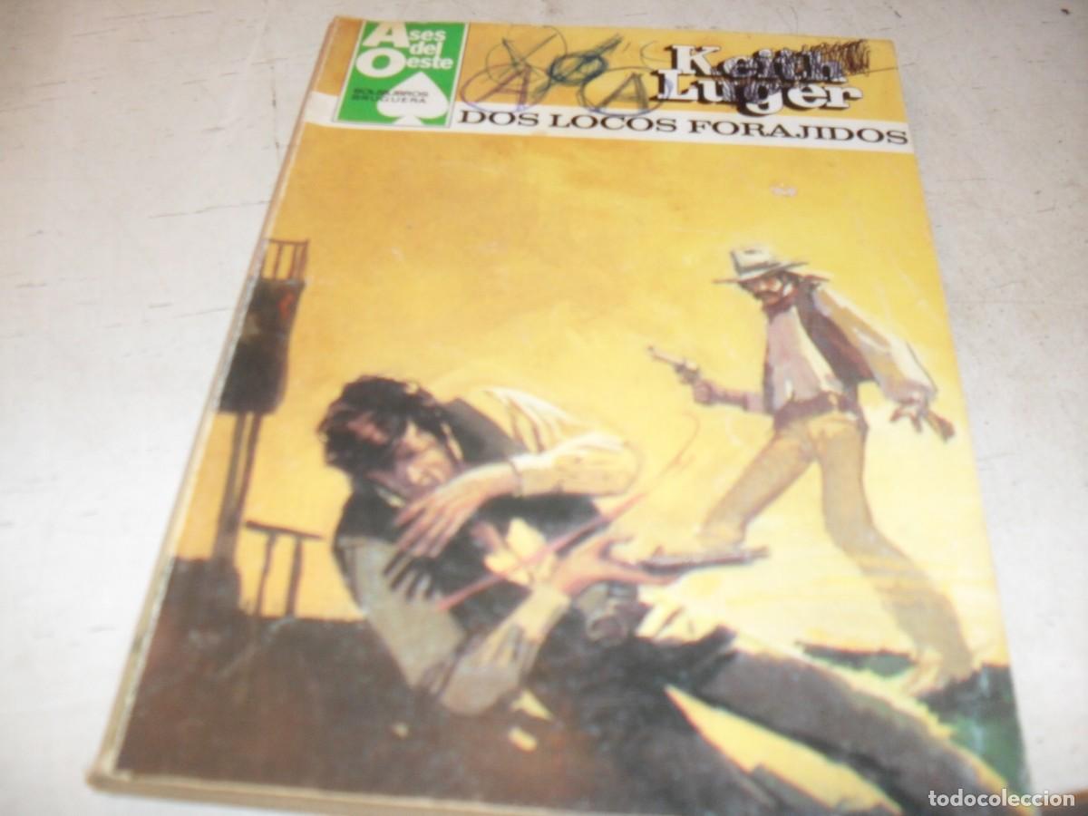Tebeos: BOLSILIBROS ASES DEL OESTE N&ordm; 1226,DOS LOCOS FORAJIDOS,DE KEITH LUGER,BRUGUERA,A&Ntilde;OS 80